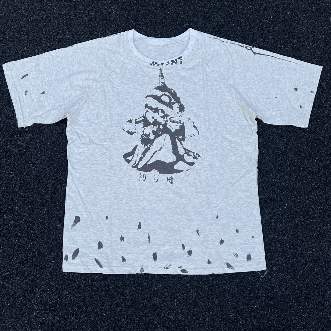 Saint Michael Clothing T-Shirt Grey Unisex Short Sleeve