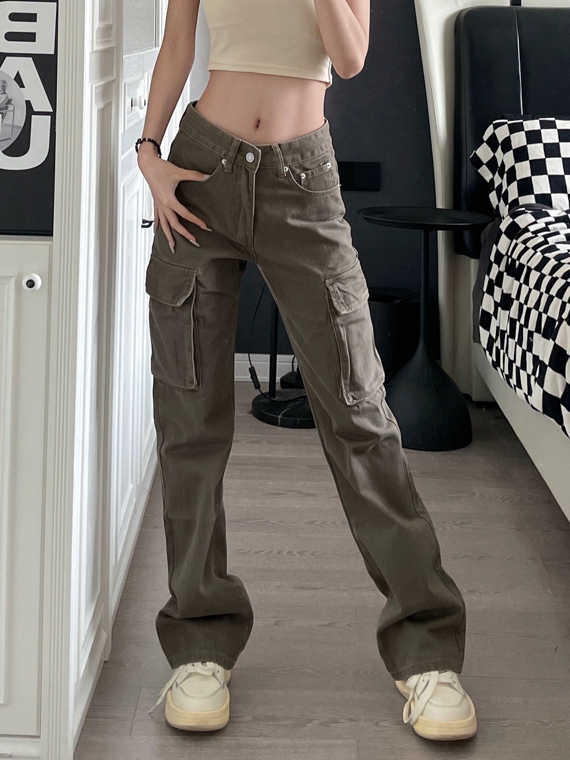 Carhartt Kahart Heavy Water Embroidered Lumber Pants in Old Brown: Sizes M-XXL. - 图片 5