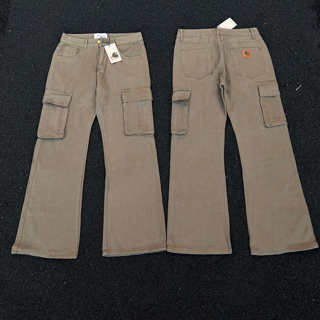 Carhartt Kahart Heavy Water Embroidered Lumber Pants in Old Brown: Sizes M-XXL. - 图片 1
