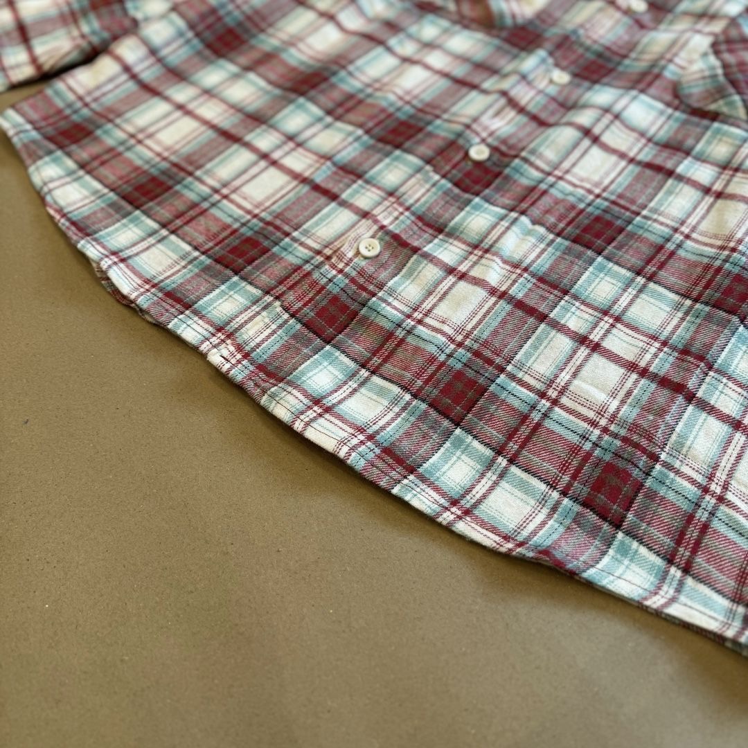 Stucie StUSSY Red Cotton Etchings Shirt with Long Sleeves in Sizes M-XL - 图片 5
