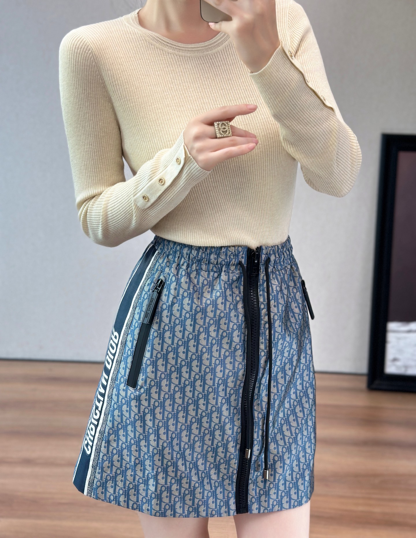 Elegant Wool Blend Knit Top and Designer Mini Skirt Set 1 i1755917995844 4423 0 0