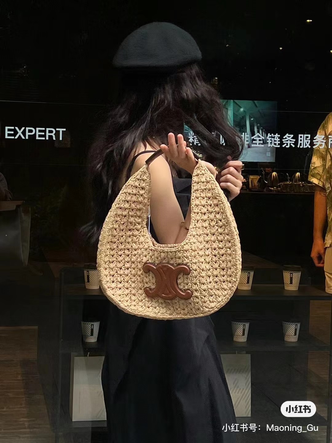 天然草纯手工编织hobo