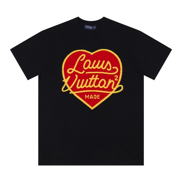 Louis Vuitton Clothing Knit Sweater T-Shirt Black White Unisex Cotton Knitting