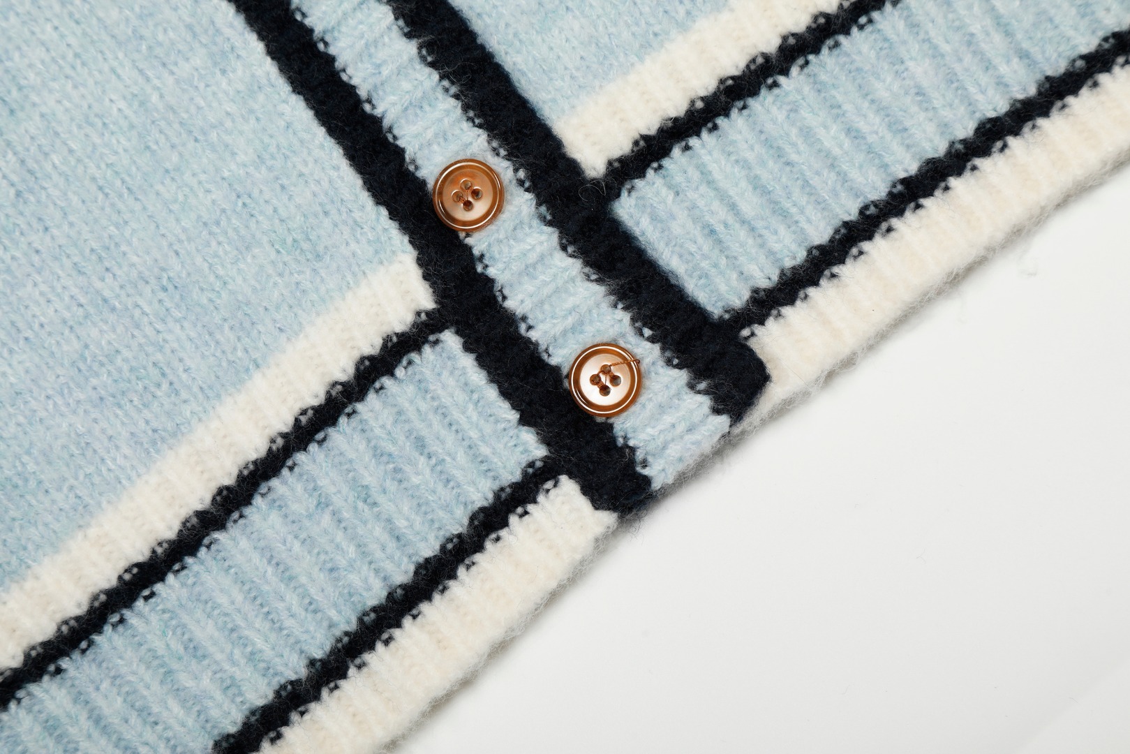 Vivienne Westwood Blue Wool Blend Cardigan, Embroidered Logo, Three-Color Knit 8 o 1j30lmkvnril1l6p7cfr881t4n3