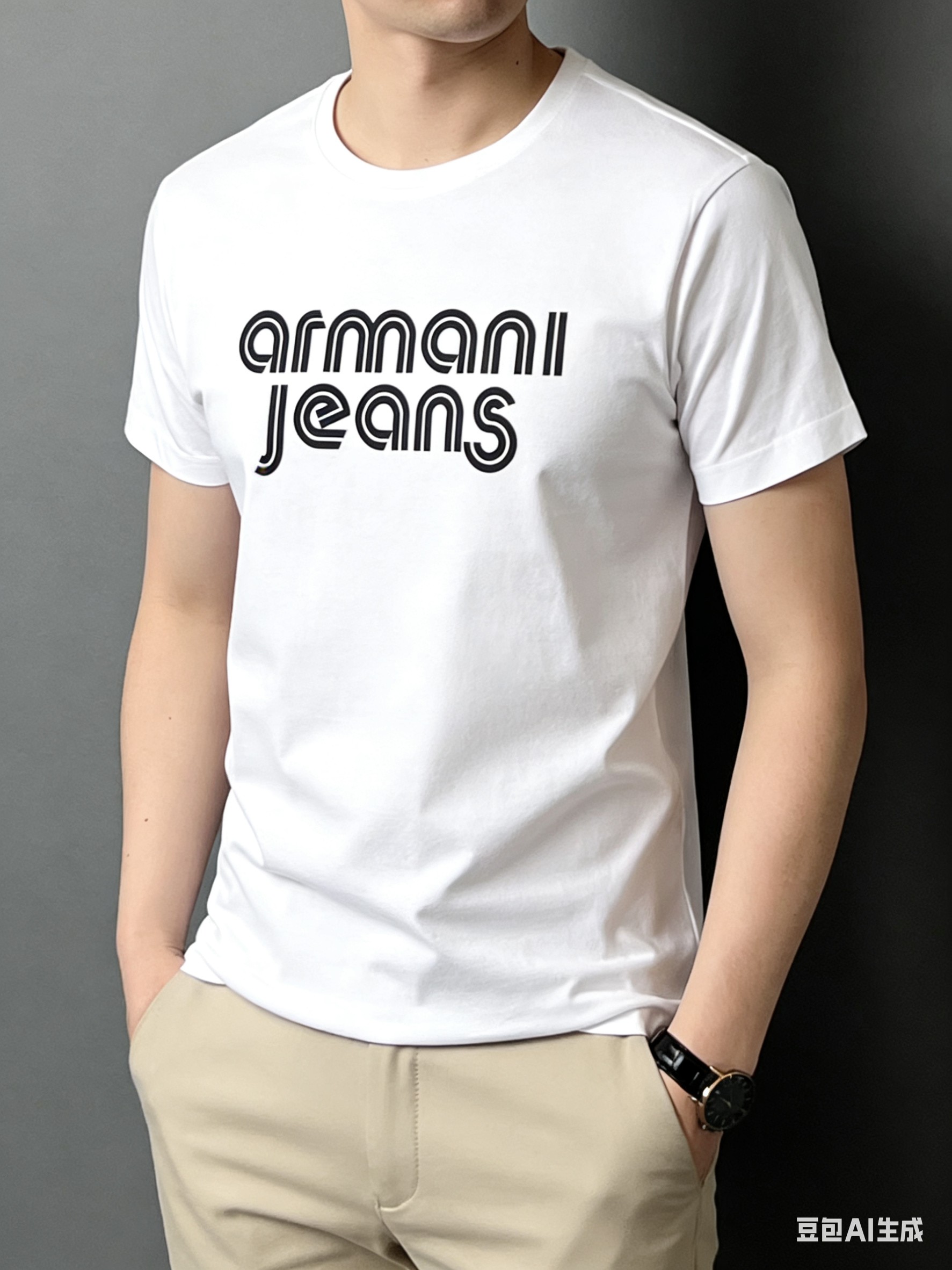 P70 Nombre: Armani Tejido: 200g mercerizado de doble cara Logo: Armani Proceso: silicona Colores: negro/blanc…