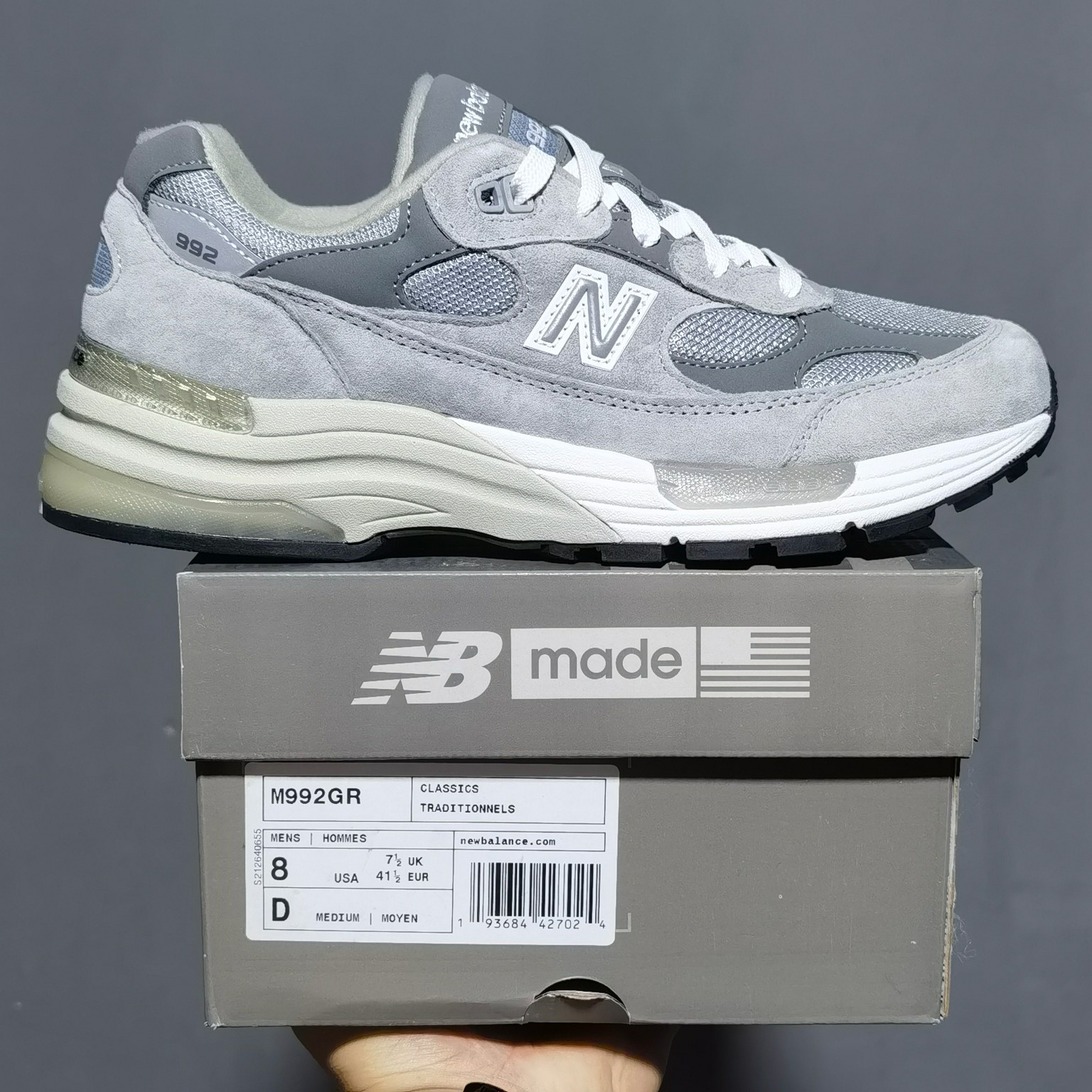 NB1112元祖灰尺码36-46.5总裁新M版出品-NewBalance1112元祖灰M992GR鞋码3