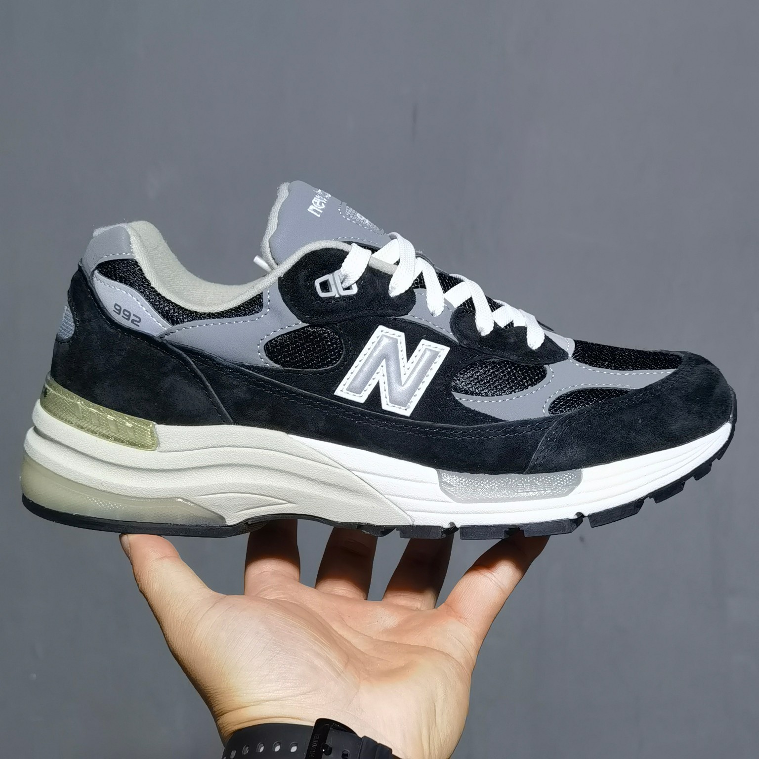 NB992黑灰尺码36-46.5总裁新M版出品-NewBalance992黑灰M992EB鞋码36373