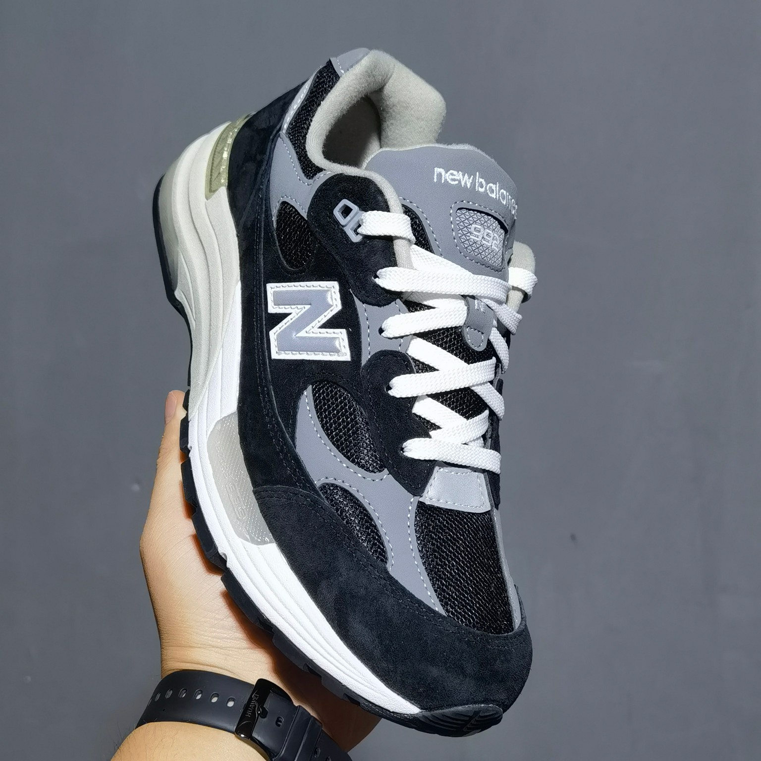 NB992黑灰尺码36-46.5总裁新M版出品-NewBalance992黑灰M992EB鞋码36373