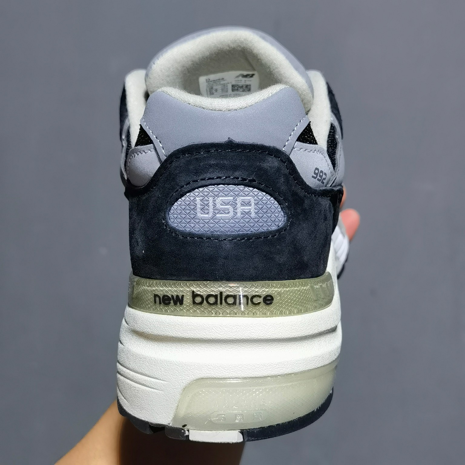 NB992黑灰尺码36-46.5总裁新M版出品-NewBalance992黑灰M992EB鞋码36373