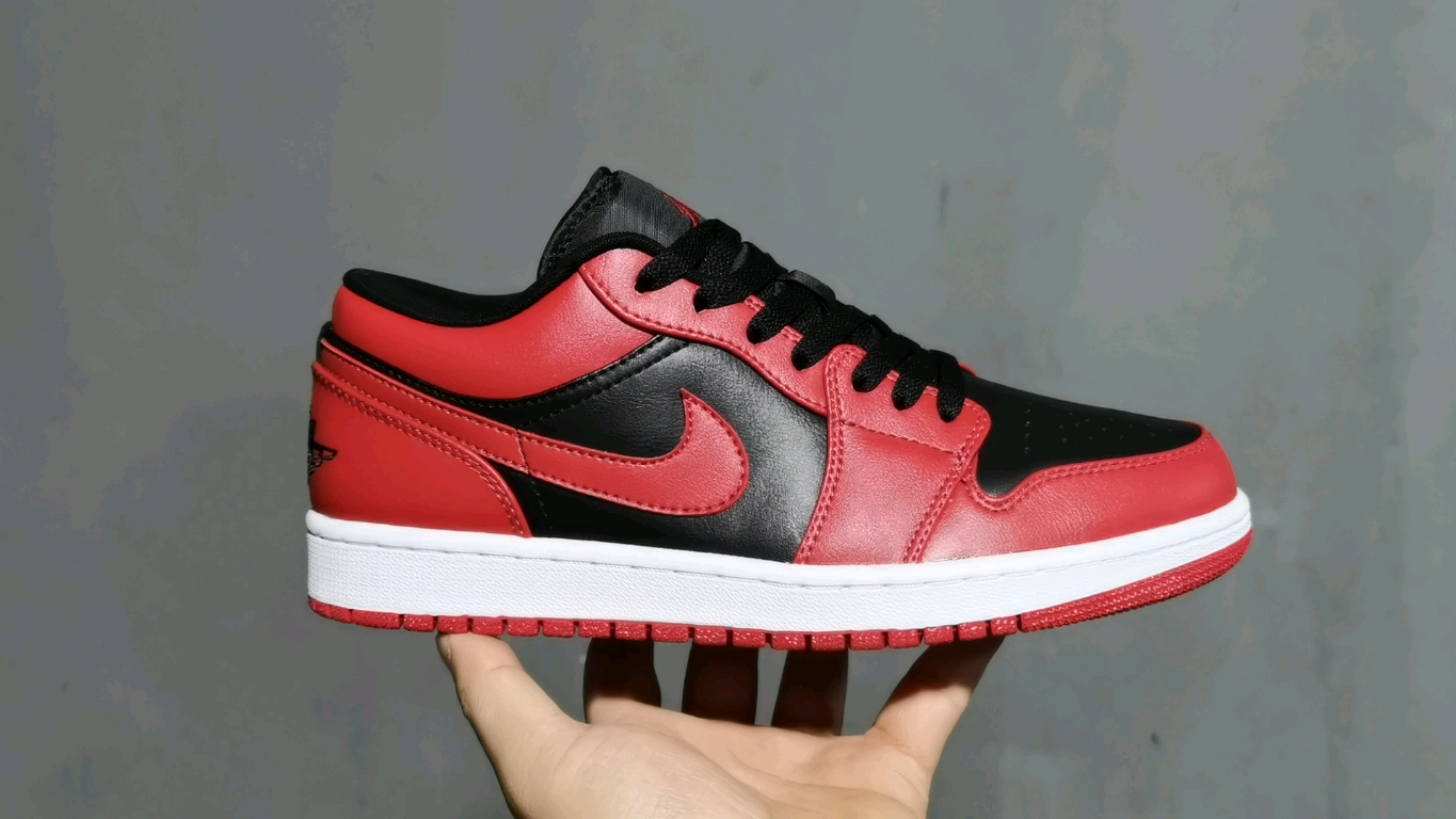 AJ1low黑红禁止尺码:36-46福利特价版出品-AirJordan1LowAJ1乔1黑红禁止5535