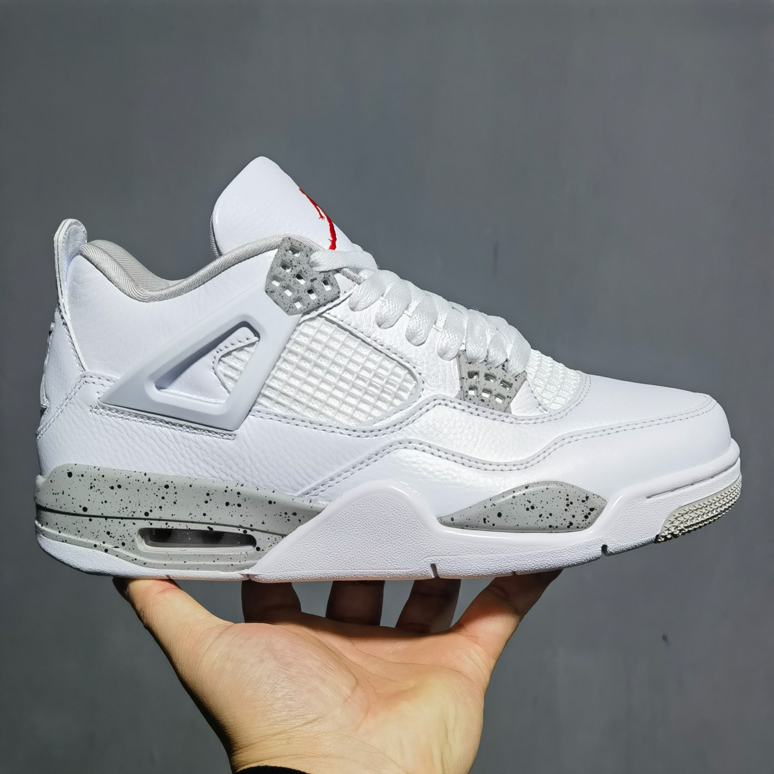 AJ4奥利奥尺码:40-47福利特价出品-Airjordan4whiteoreoaj4白奥利奥灰白水泥泼