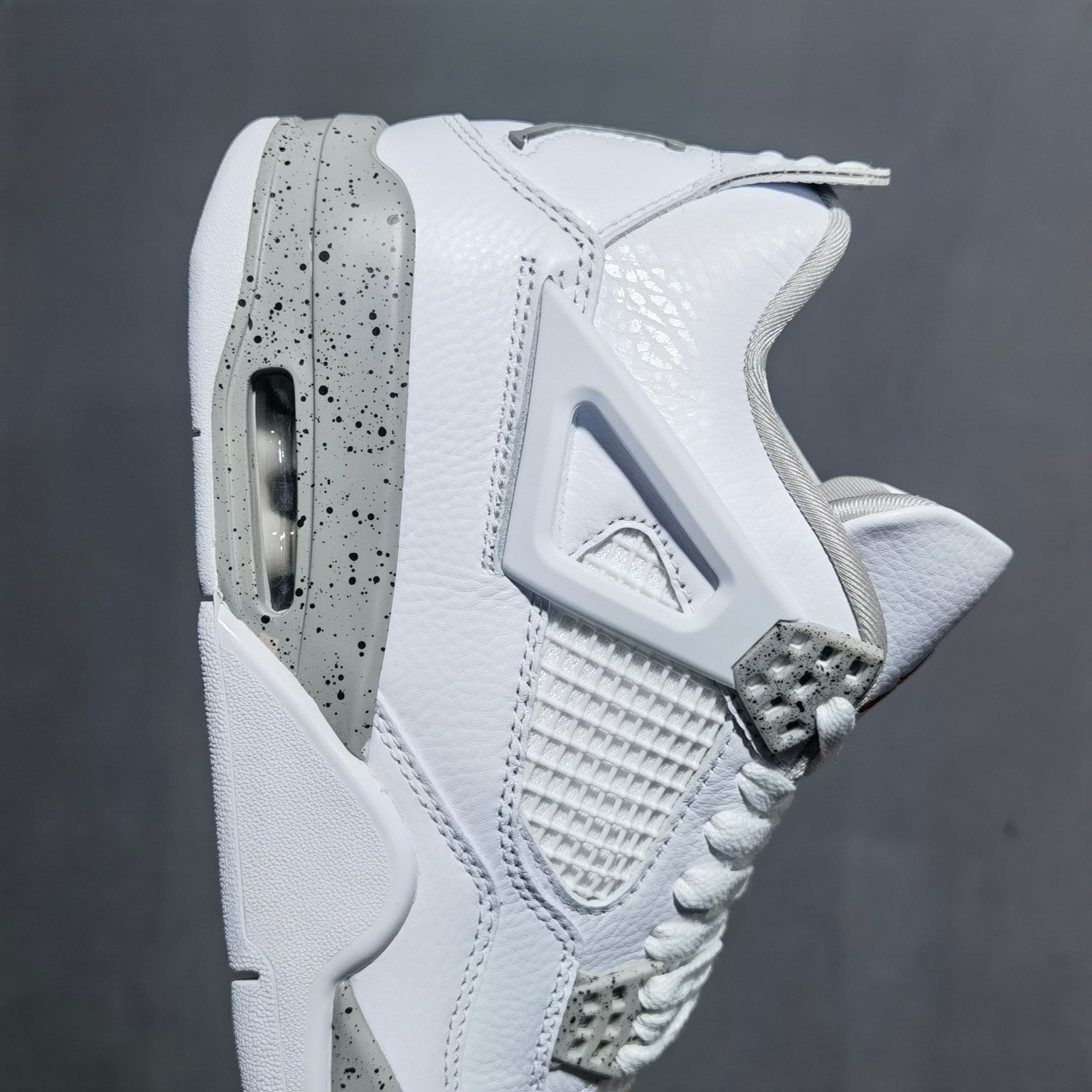 AJ4奥利奥尺码:40-47福利特价出品-Airjordan4whiteoreoaj4白奥利奥灰白水泥泼