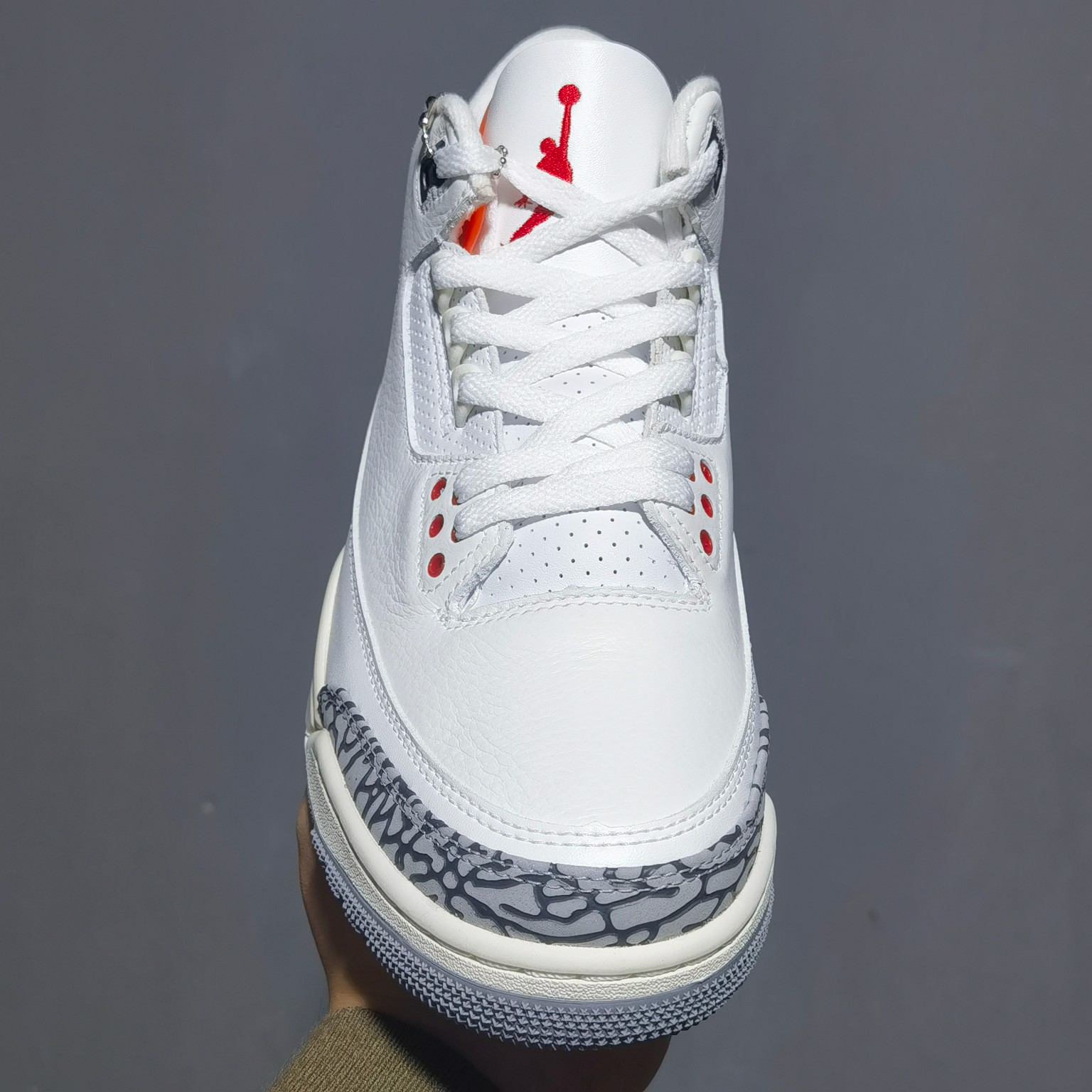 AJ3白水泥做旧尺码:36-47总裁新M出品-AirJordan3AJ3白水泥乔3白灰爆裂纹2023版D