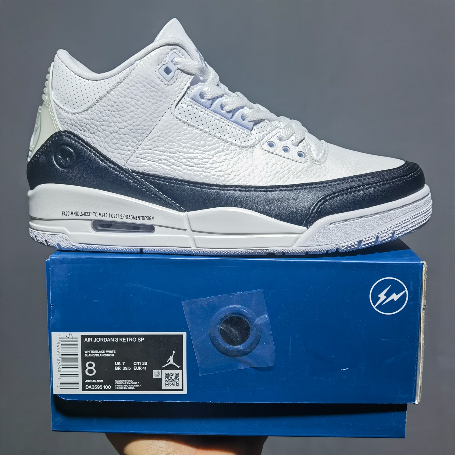 AJ3藤原浩尺码:36-47.5总裁新M出品-FragmentDesignxAirJordan3AJ3乔