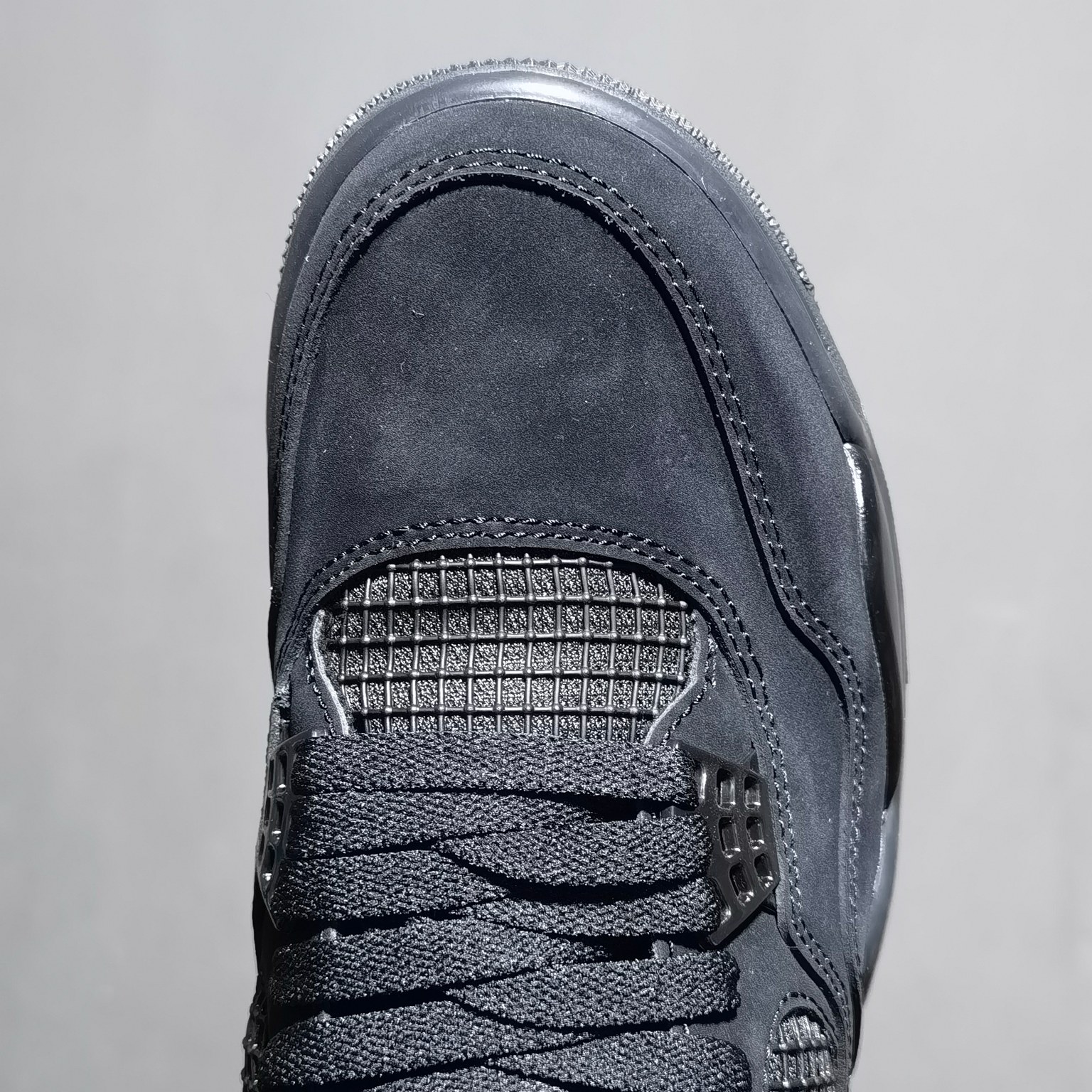 AJ4黑猫尺码:40-47.5福利特价-AirJordan4RetroBlackCat黑猫麂皮黑武士CU