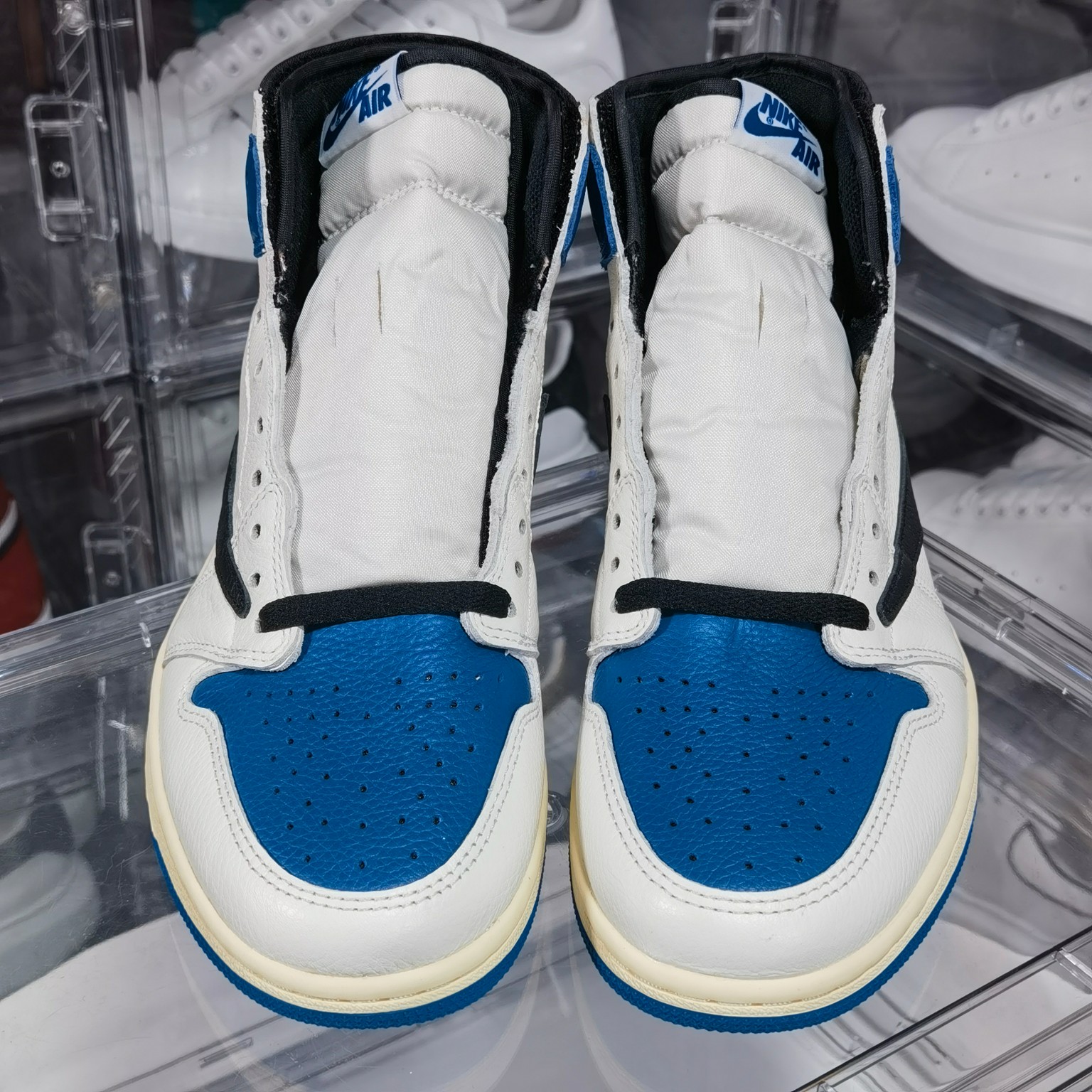 AJ1白蓝鬼脸尺码:36-48纯原版出品-TravisScottxFragmentxAirJordan1