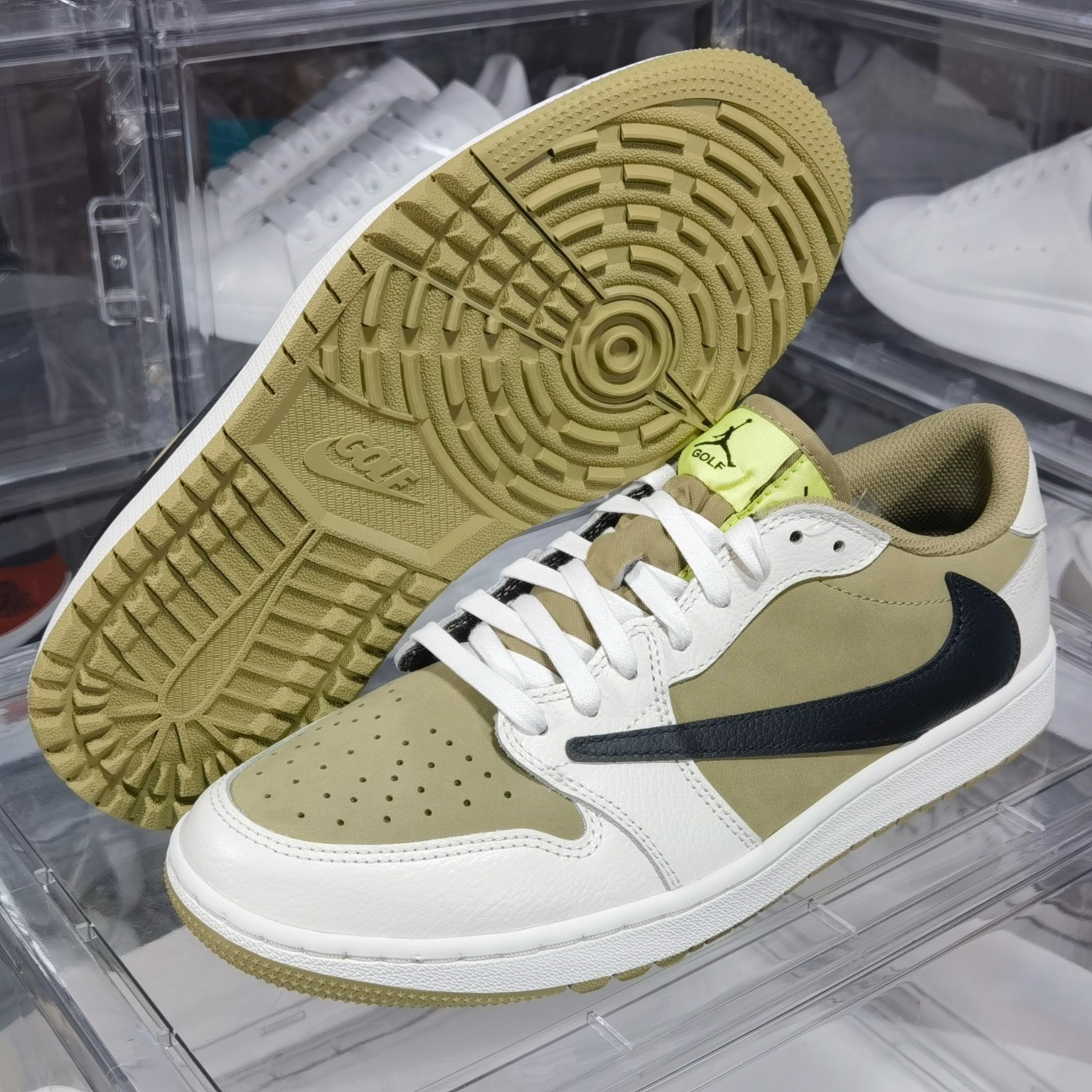 AJ1Low高尔夫尺码:40-48纯原版出品-TravisScottxAirJordan1LowGolf