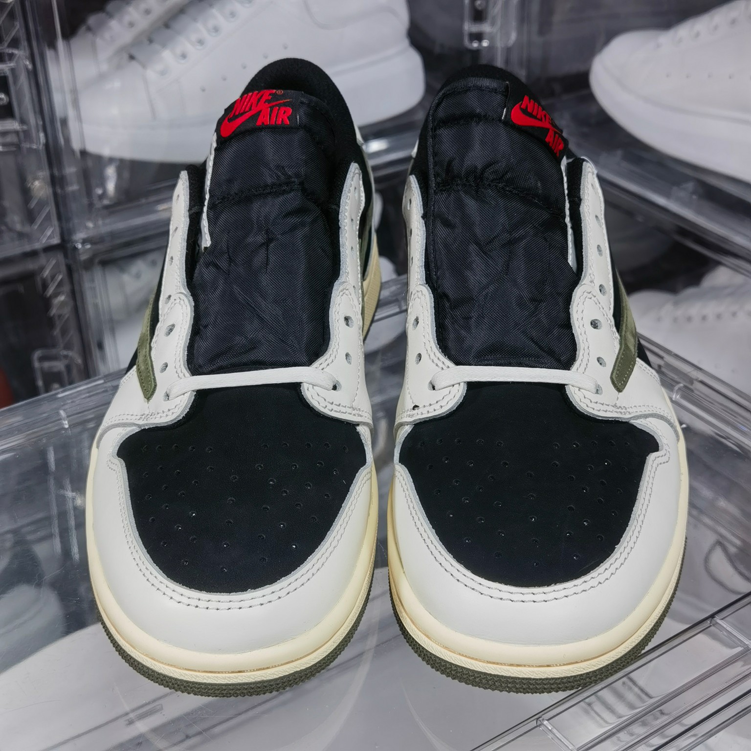 AJLow黑绿橄榄尺码:40-47.5纯原特价出品-TravisScottXJordanAirJorda