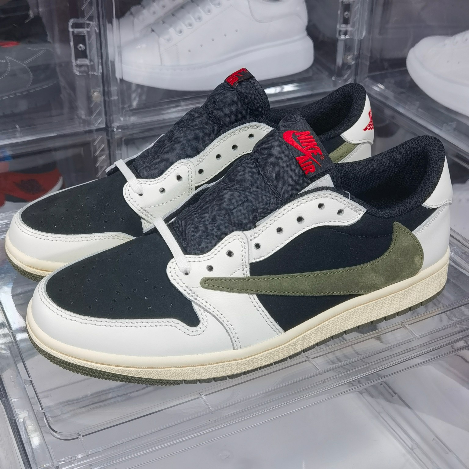 AJLow黑绿橄榄尺码:40-47.5纯原特价出品-TravisScottXJordanAirJorda