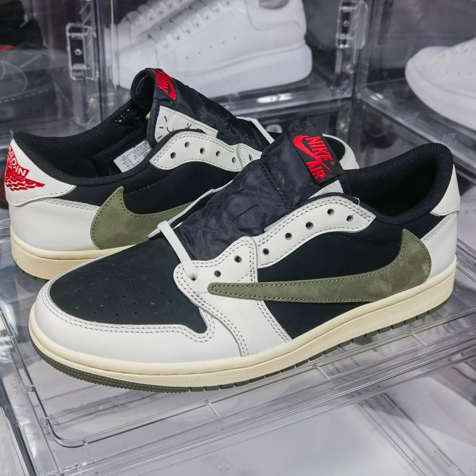 AJLow黑绿橄榄尺码:40-47.5纯原特价出品-TravisScottXJordanAirJorda