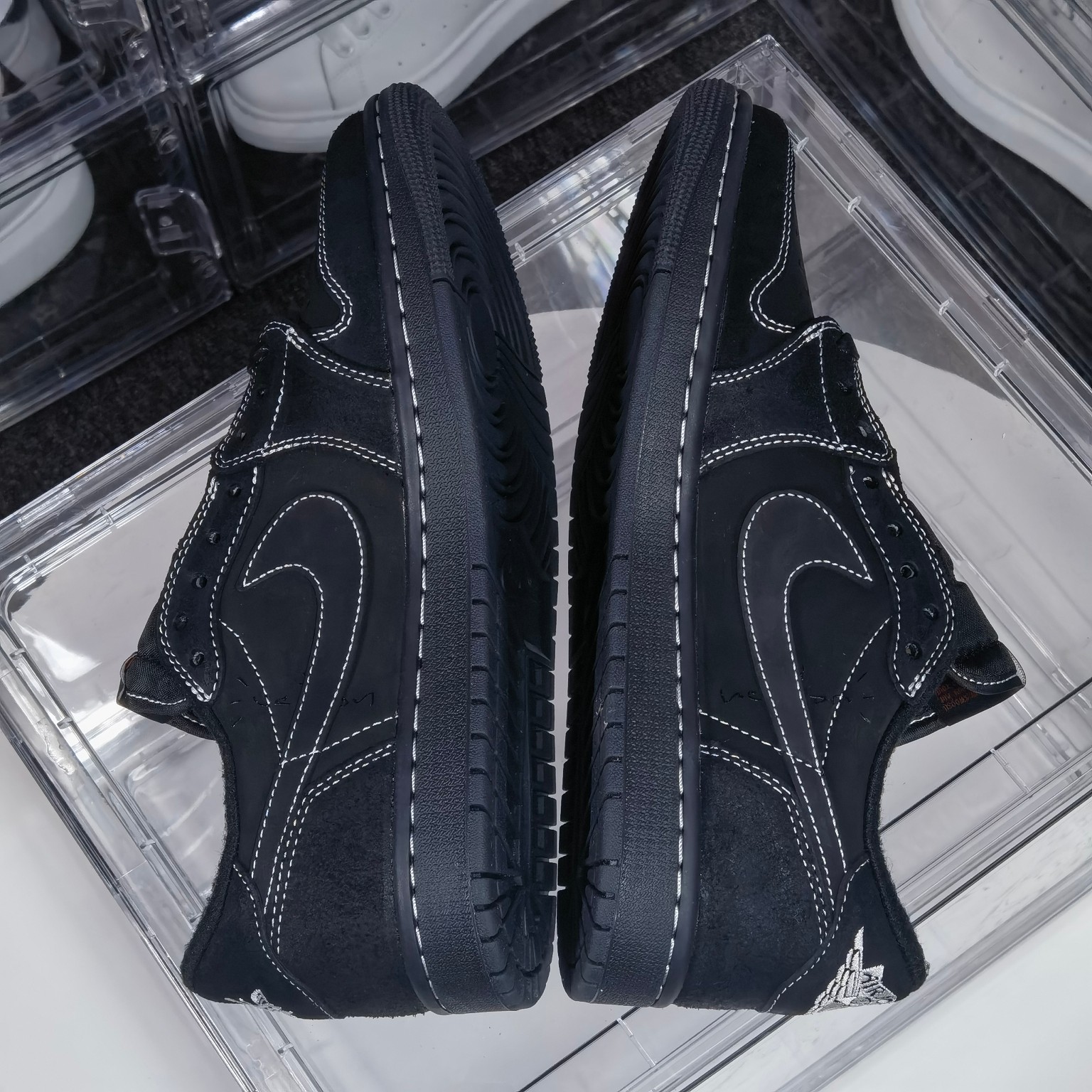 AJLow倒钩全黑尺码40-47.5纯原特价出品-TravisScottxAirJordan1LowOG