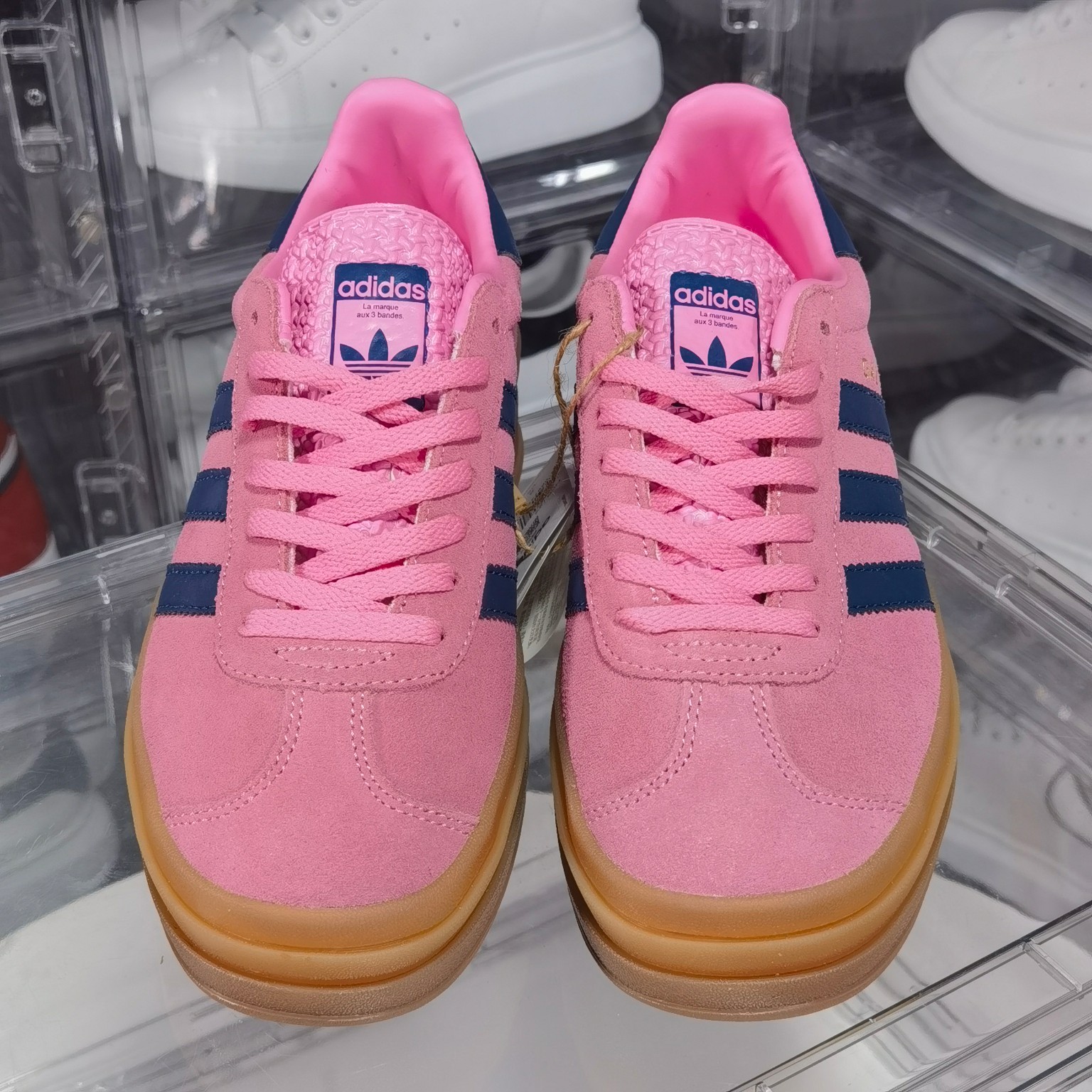 新款首发AdidasOriginalsGazelleBoldW羚羊松糕系列复古百搭厚底增高低帮休闲运动板