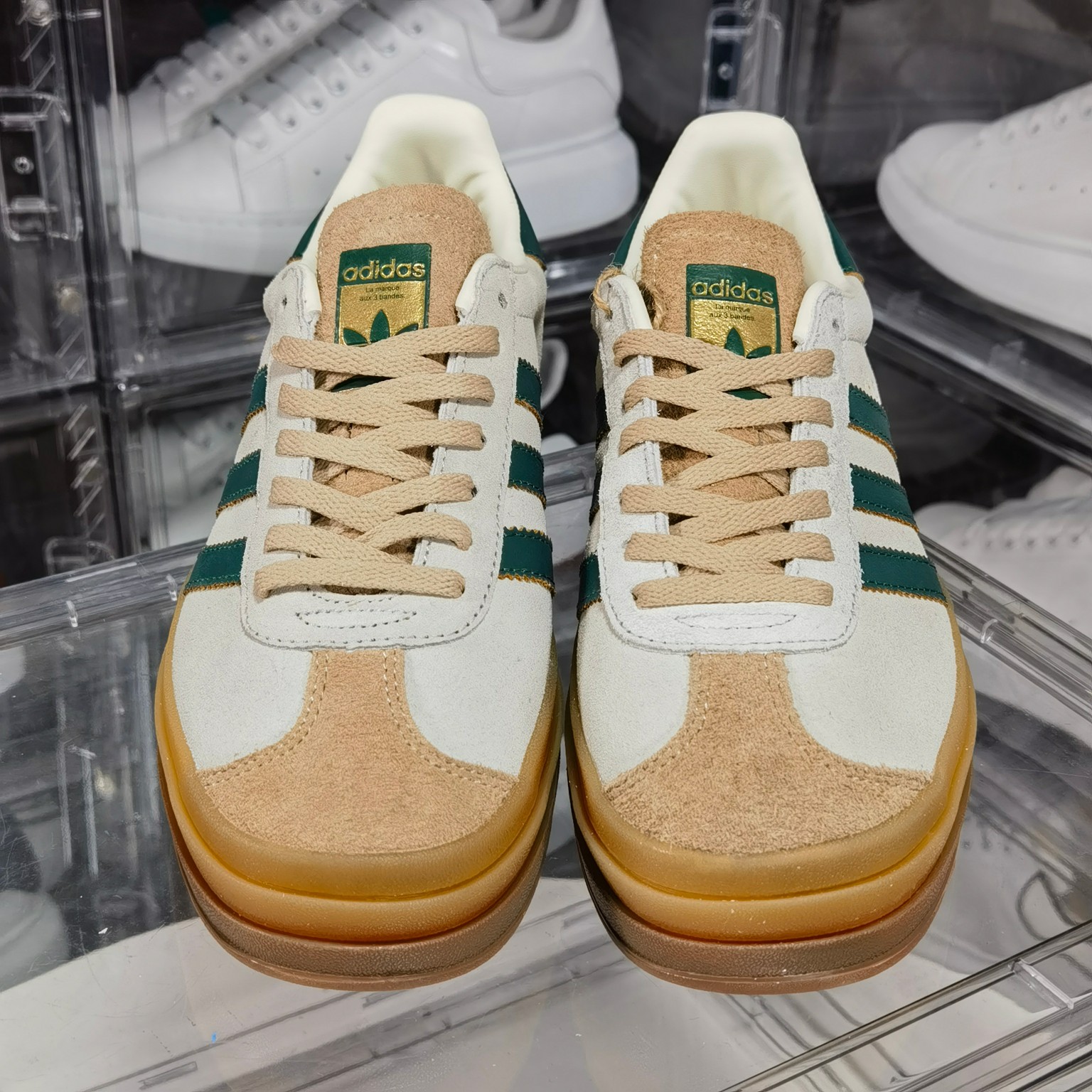 新款首发AdidasOriginalsGazelleBoldW羚羊松糕系列复古百搭厚底增高低帮休闲运动板