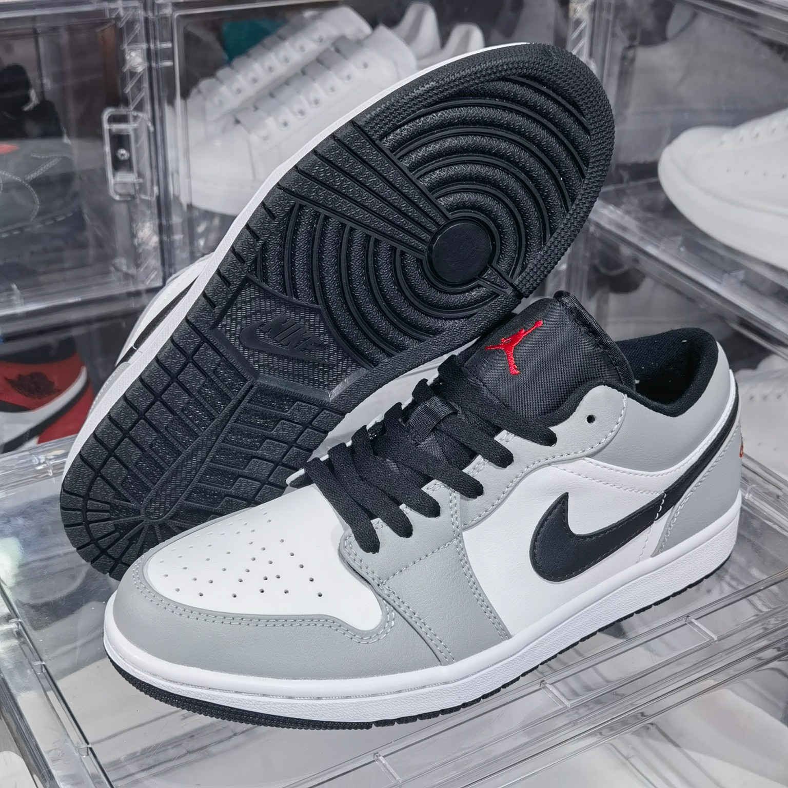 aj1烟灰低帮尺码36-47.5纯原版-AirJordan1LowAJ1烟灰黑白灰影子低帮553558-