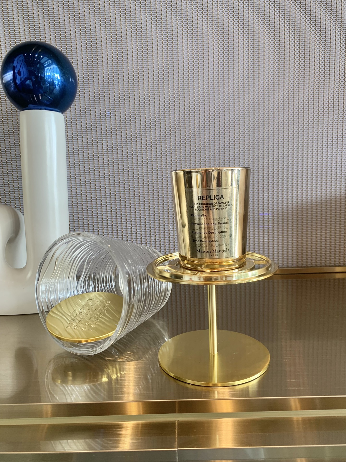 Gilded Margiela-Style Candlestick Table Lamp - Comprehensive 3