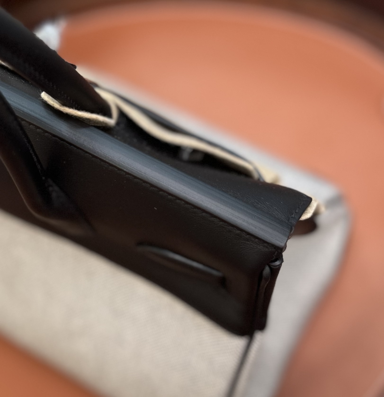 bk30 黑色帆布拼皮银扣 新做到货～