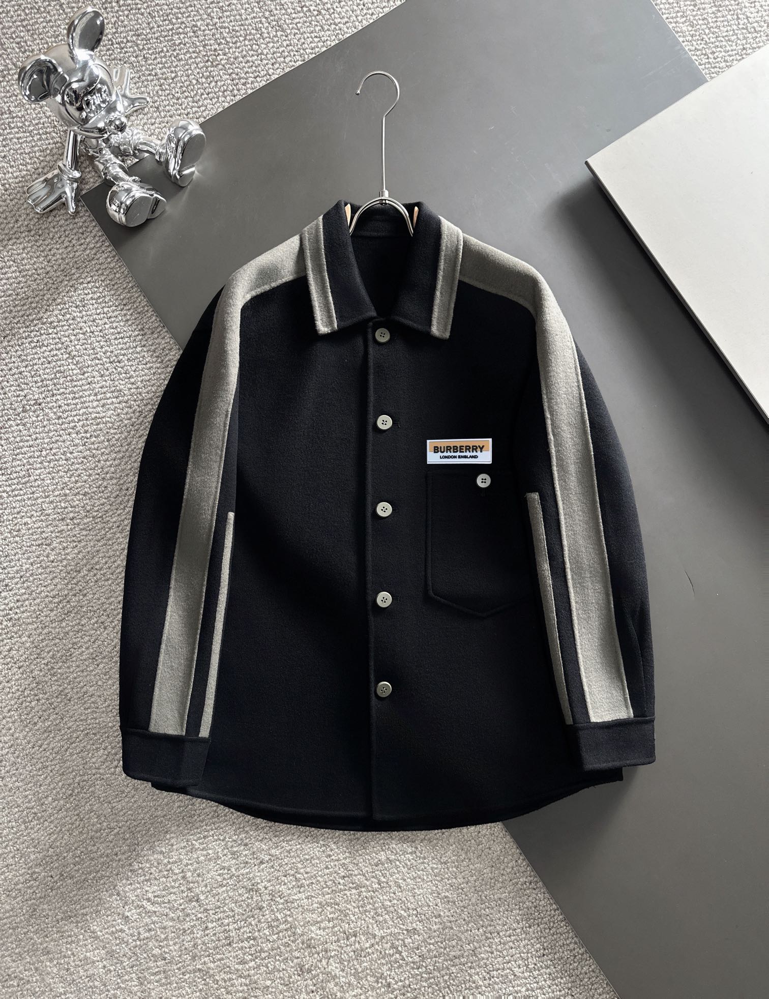 Envío al día siguiente, chaqueta corta - Burberry, nuevo modelo exclusivo original para hombre, abrigo de doble cara de…