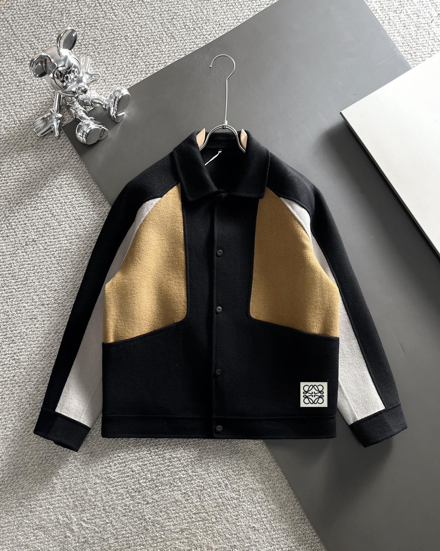 🅿️510 Envío al día siguiente, chaqueta corta - Loewe, nuevo modelo exclusivo original de hombre, abrigo de doble cara …