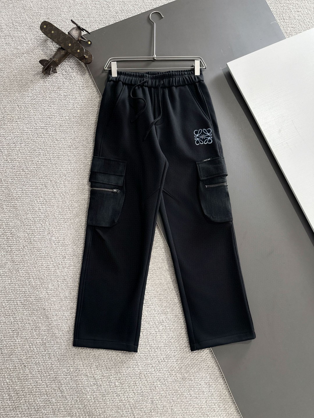 🅿️190 Envío al día siguiente. 罗意威 2025 inicios de primavera, nuevos pantalones casuales con cintura elástica, forrados…