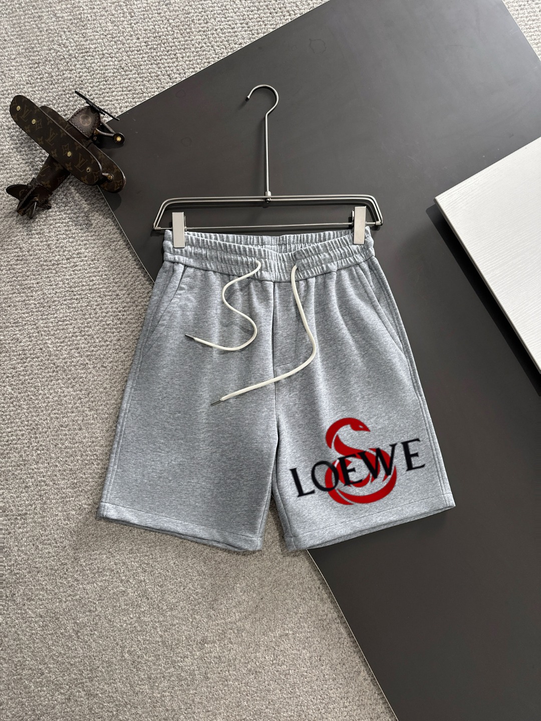 🅿️165 Envío al día siguiente P Producto de alta gama Loewe Pantalones cortos casuales con elástico, nueva colección pr…