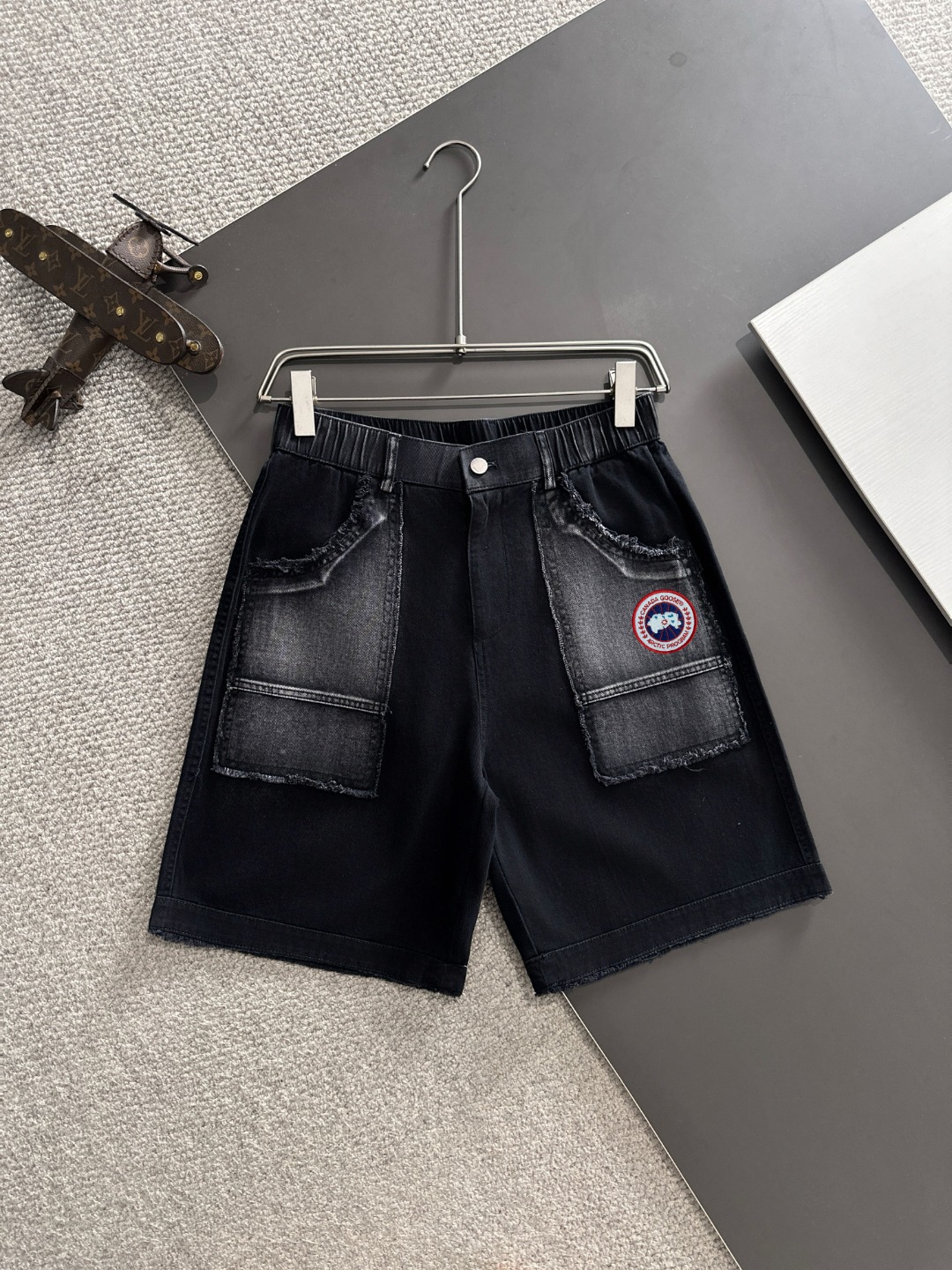 Envío al día siguiente, productos de alta gama, nuevos pantalones cortos casuales con banda elástica de primavera y ver…