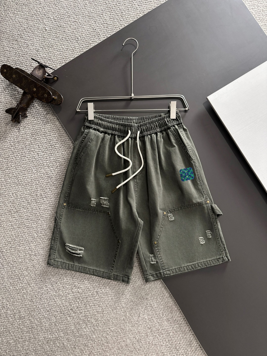 🅿️165 Envío al día siguiente Producto de alta gama Loewe Pantalones cortos casuales con elástico, nueva colección prim…