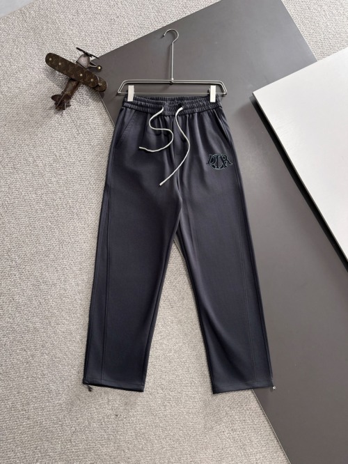 Dior 2025 Spring/Summer Elastic Waist Casual Pants - Breathable & Comfortable