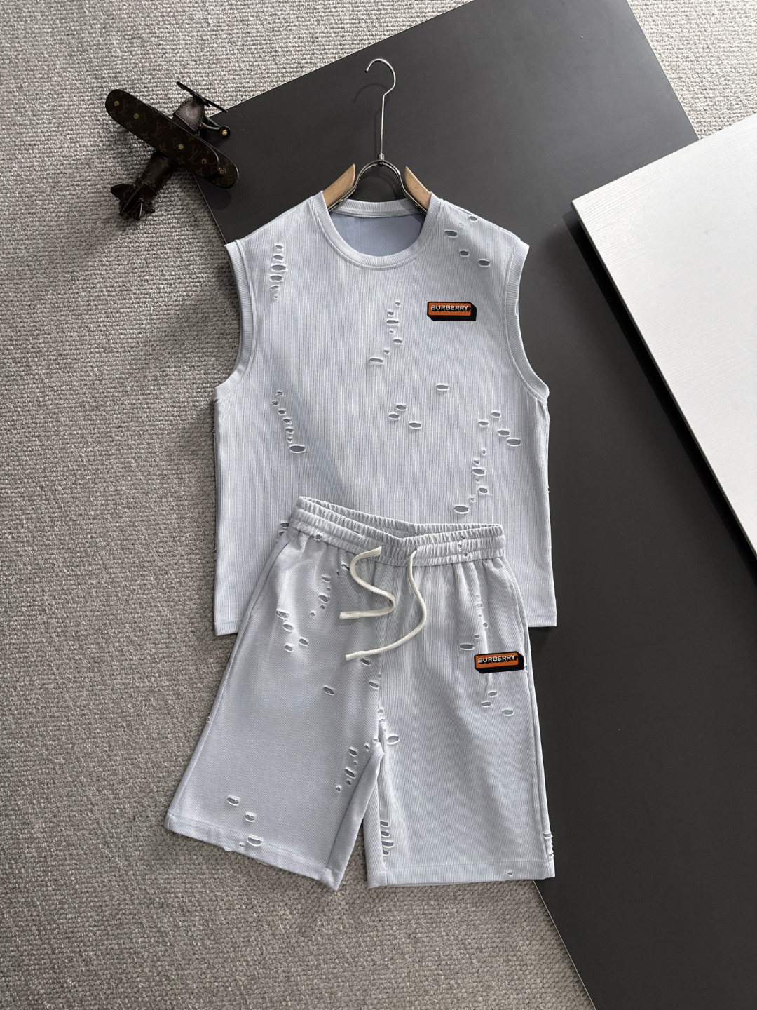 2025 Summer Leisure Suit: High-Quality Customized Liquid Ammonium Cotton Fabric, M-5XL - 图片 1
