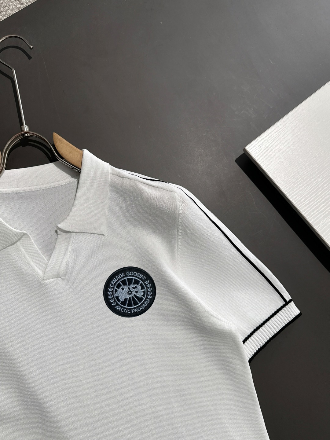 2025 Spring & Summer Men’s Geese Shirt: High Quality Cotton, Stereo Embroidery, Noble Design - 图片 2