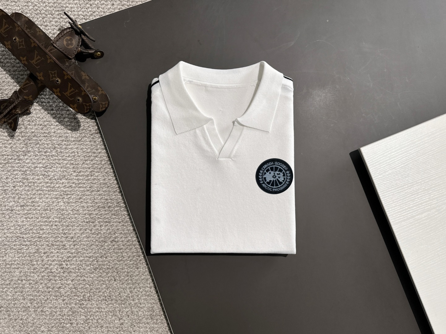 2025 Spring & Summer Men’s Geese Shirt: High Quality Cotton, Stereo Embroidery, Noble Design - 图片 8