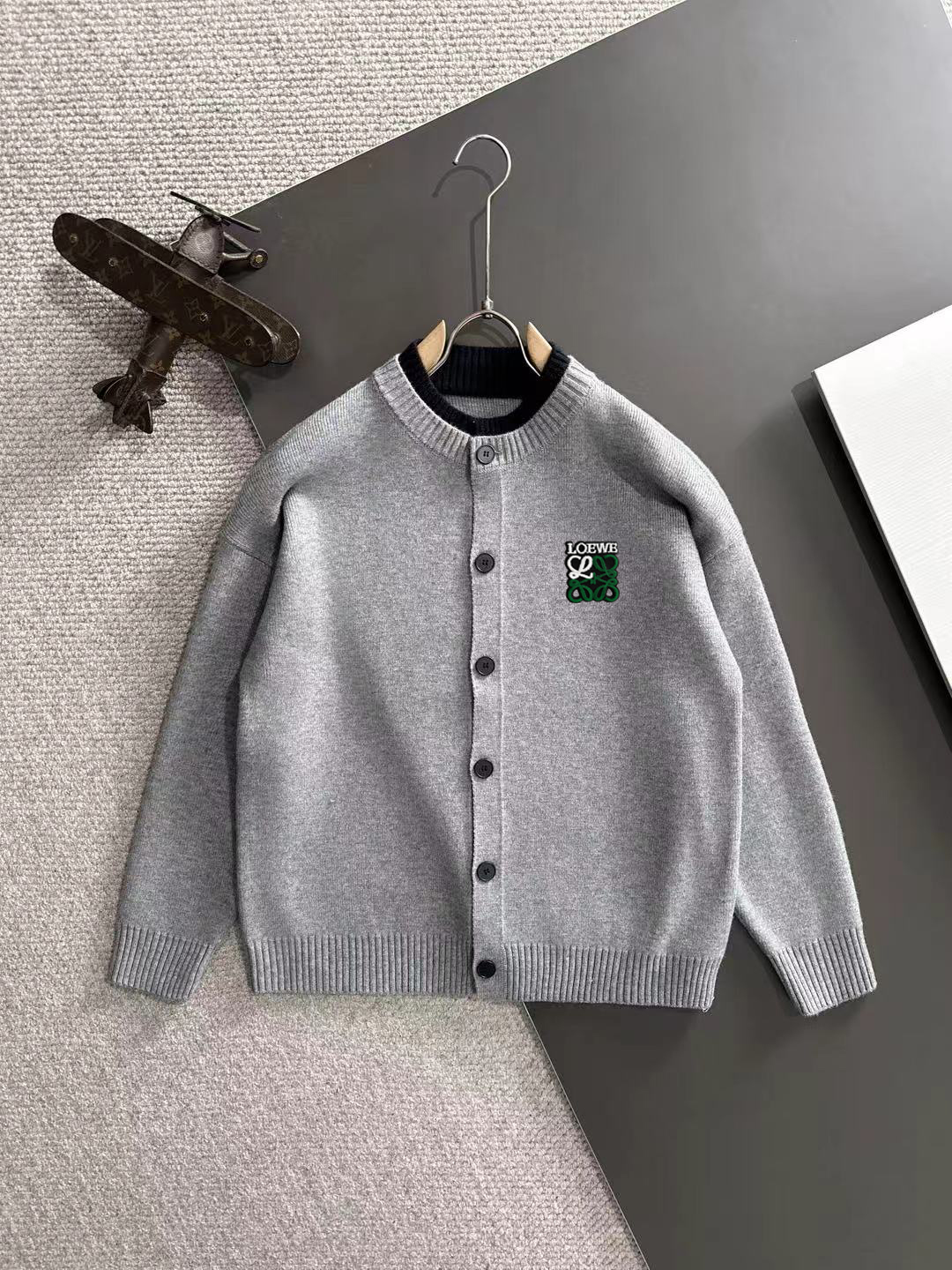 Loewe Wool Blend Cardigan with Embroidered Logo, Winter 2025 Collection