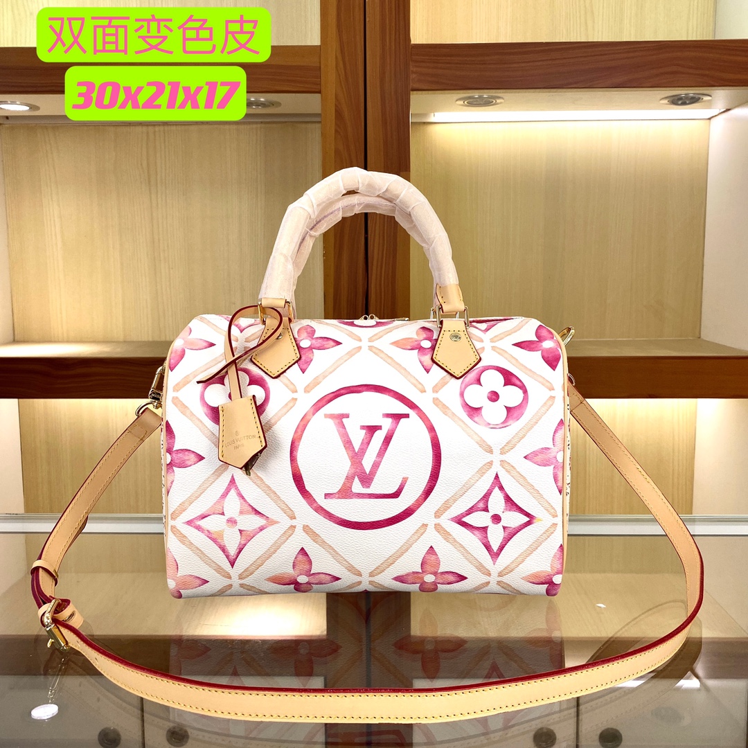 لويس فيتون LV Speedy حقيبة حقيبة يد Monogram Canvas قماش موضة M47087