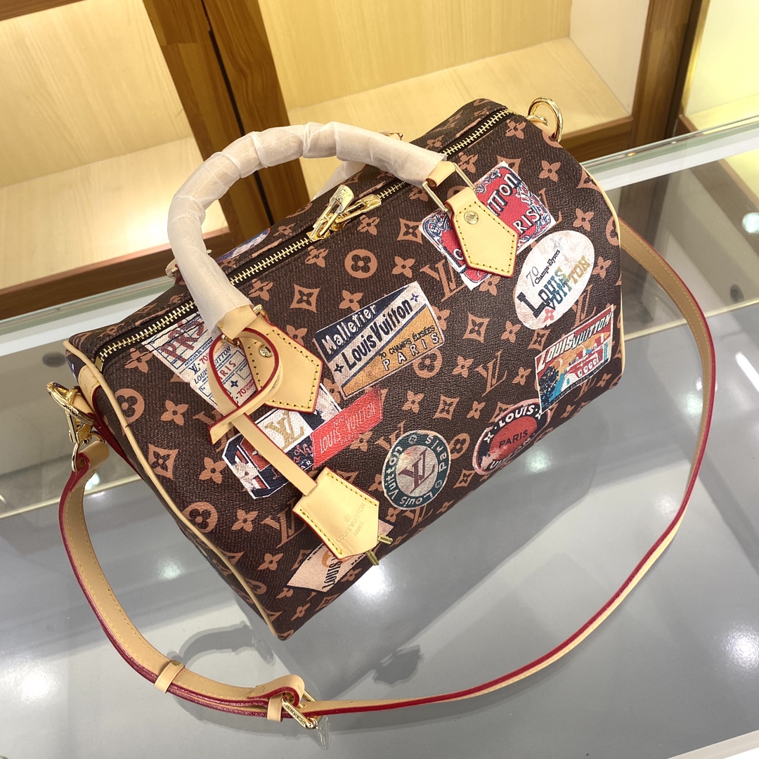 M47087 Speedy 30手袋 是款一完美的都市手袋 Monogram 帆布