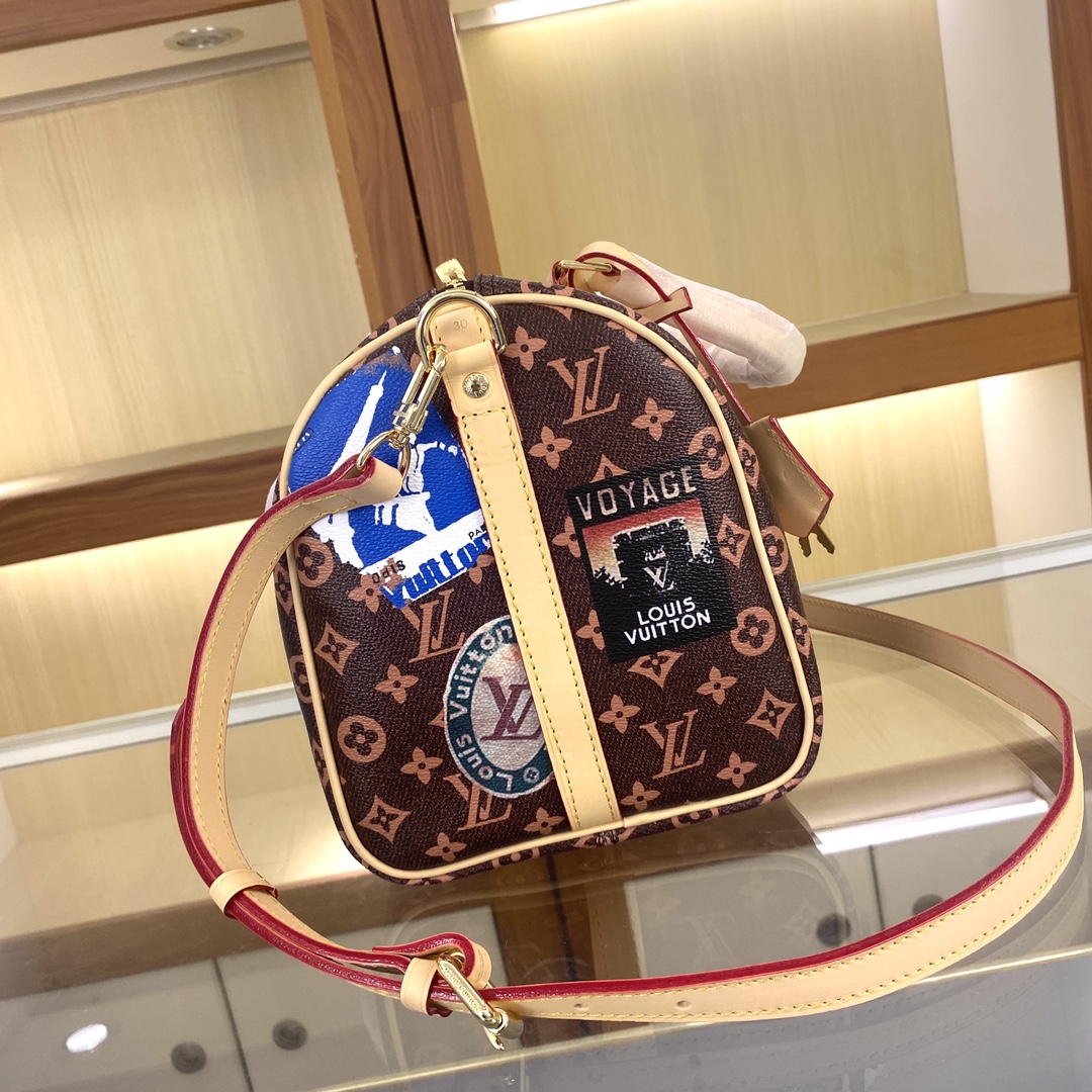 M47087 Speedy 30手袋 是款一完美的都市手袋 Monogram 帆布