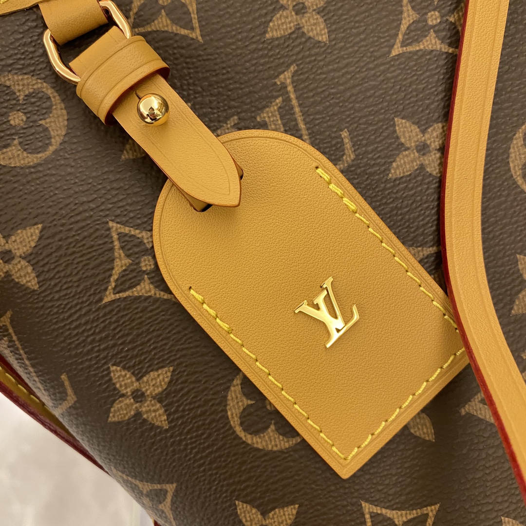 Louis Vuitton CarryAll Small Handbag Monogram Canvas Leather Trim Brown 4 i1720797639 1105 6