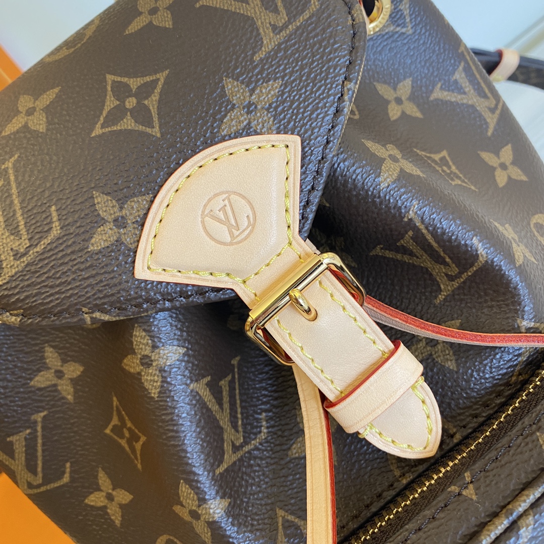 Louis Vuitton Montsouris Mini Backpack Coated Canvas Leather Trim Brown 3 i1722067385 9230 2