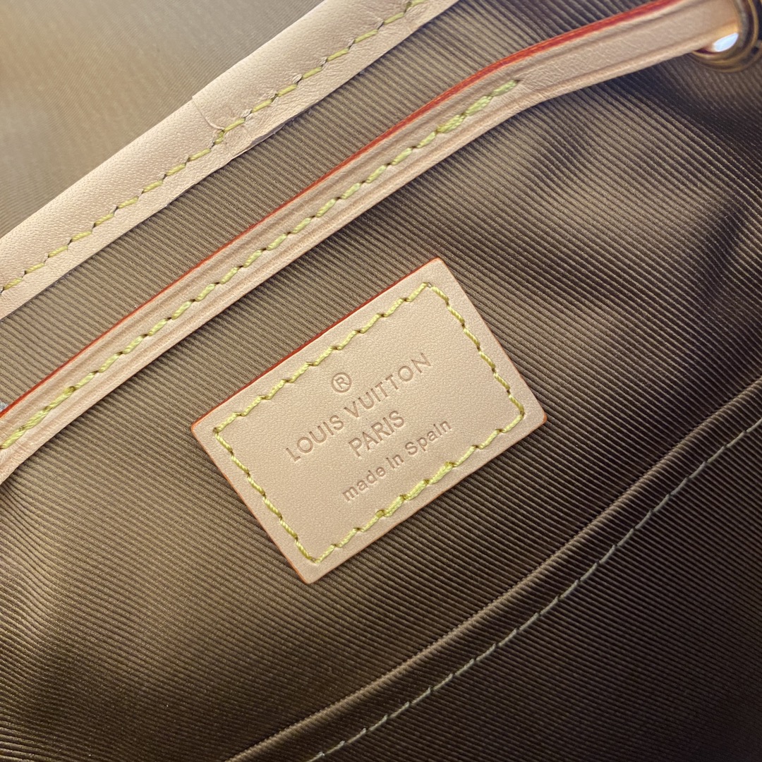 Louis Vuitton Montsouris Mini Backpack Coated Canvas Leather Trim Brown 7 i1722067386 3689 5