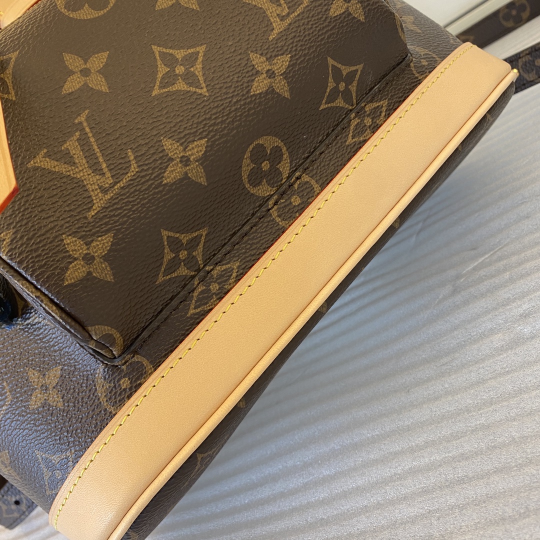 Louis Vuitton Montsouris PM Backpack Monogram Canvas with Leather Trim 5 i1722067432 9210 6