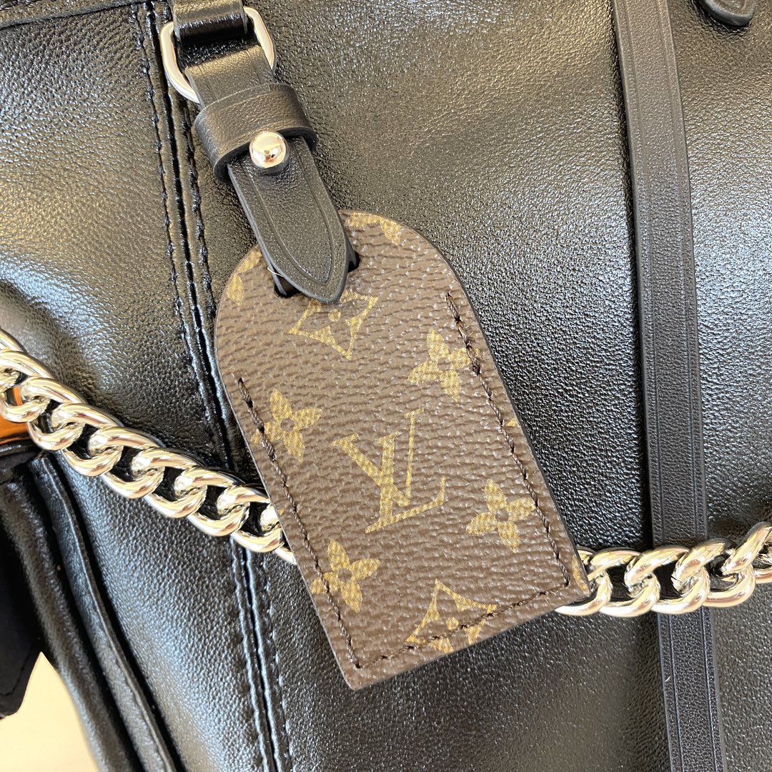 Louis Vuitton CarryAll Cargo Small Black Leather HandBag 33.5x23x15cm 5 i1725001155 5652 6
