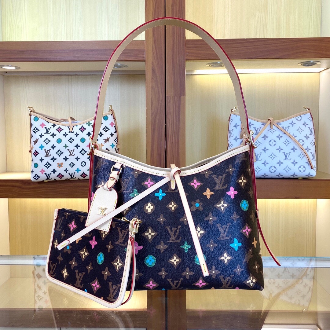 变色皮,,M24707,M46203 小号推出崭新 CarryAll 中号手袋,以 Monogram 帆